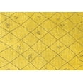 thumbnail image 1 of Ahgly Company Indoor Rectangle Solid Yellow Modern Area Rugs, 8' x 12', 1 of 4