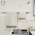 thumbnail image 3 of Double Towel Bar Matte Stainless Steel Bath Towel Rack for Bathroom Towel Holder Wall Mount Total Length TBLPB, 3 of 9