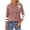 Pink, variant on Admvng Tops for Women Trendy New Solid Color Round Neck 3/4 Sleeve Casual Tops T-shirt S-2XL