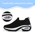 thumbnail image 2 of Cyiecw Women's Walking Shoes Lightweight Slip on Sock Sneakers Comfortable Mesh Air Cushion Platform Loafers, 2 of 7