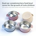 thumbnail image 3 of Shoreew Stainless Steel Baby Bowls with Suction Double Ear Design Feeding Bowl Heat Resistant Drop-Proof Toddler Feeding Dishes for Fruits Snacks, 3 of 7