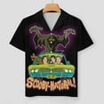 thumbnail image 3 of Scoobynatural Scooby-doo Women's Pajama Set 2-Piece Sleepwear Loungewear Button Down Short Sleeve Summer Silky PJ Set, 3 of 8