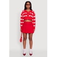 thumbnail image 3 of Women's Chenille Heart Patterned Brushed Knit Cropped Cardigan, 3 of 5
