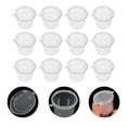 thumbnail image 2 of 100 vasos de plástico para salsa para llevar, recipientes para salsa de ensalada y condimentos con tapas., 2 of 8