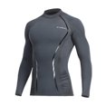 thumbnail image 4 of Traje de baño suave para hombre Tops de manga larga Rashguard Traje de baño Buceo Camisas de surf Gris kusrkot Traje de baño para hombres, 4 of 6