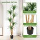 thumbnail image 3 of 6ft artificial indoor de altura dracaena trees - faux tree con natural wood trunk, moss y lifelike yucca leaves para home, oficina, yard & patio decor, 3 of 7