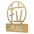thumbnail image 4 of 1Pc Stainless Steel Reminder Sign Door Push-and-pull Sign Door Identification Plate, 4 of 9