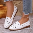 thumbnail image 2 of Xiaoxatg Women's Casual On Shoes Breathable Comfortable Flat Loafers for Daily Wear Ideal for Spring Summer Fall Walking Versatile Footwear for Any Occasion 8 White, 2 of 9