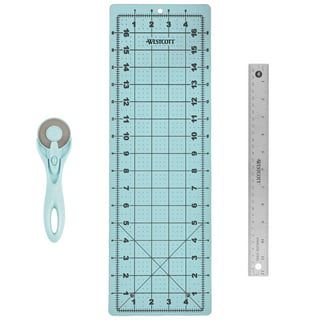 39 Pcs Rotary Cutter Set,Rotary Cutter Kit-45mm Rotary Cutter+5 Extra Blades,A4 Cutting Mat,6 inchx6 inch Patchwork Ruler,#2 Carving Knife+10 Extra