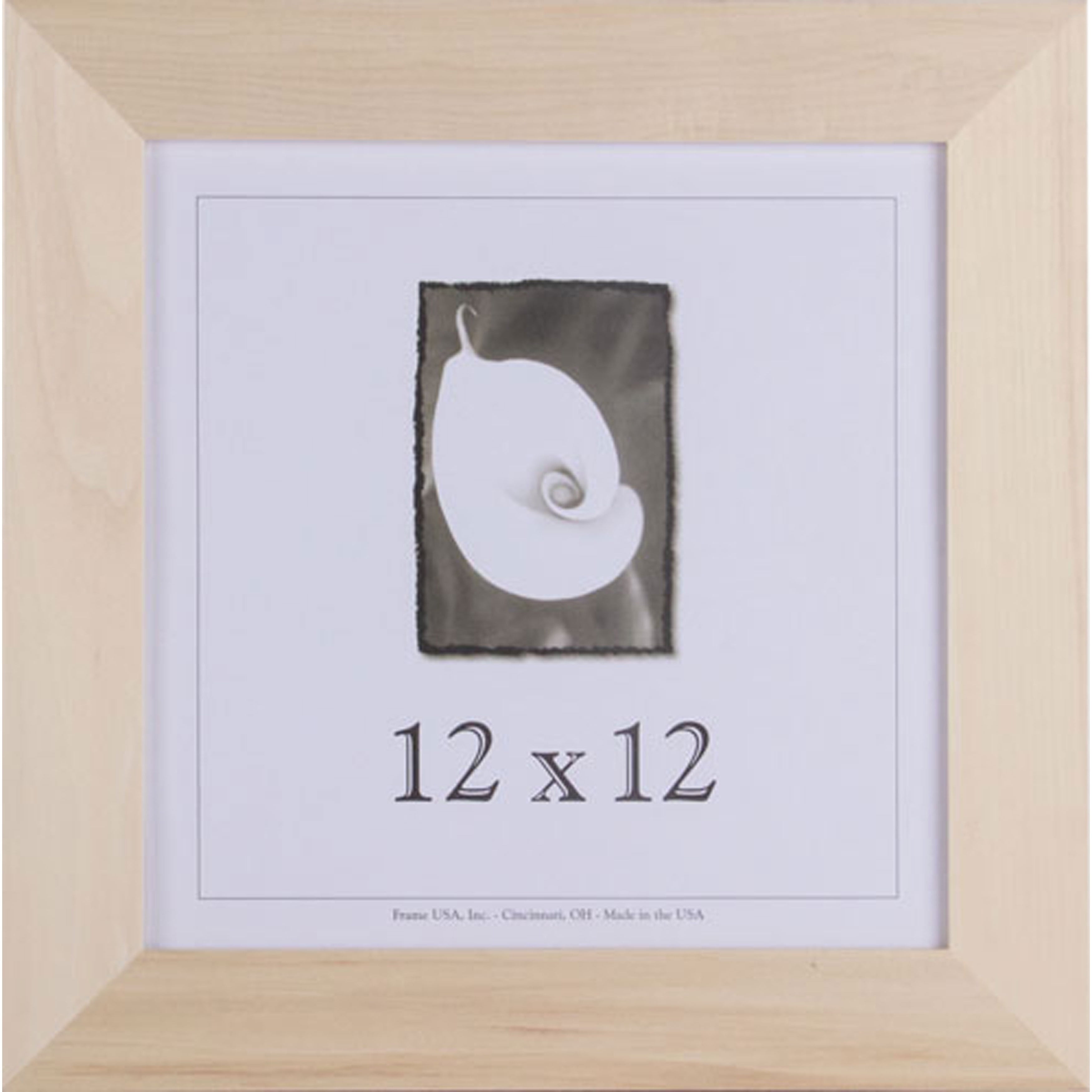 Frame USA DecorateIt Unpainted Wood 1.5 Inch Picture Frame (12" x 12