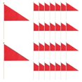 thumbnail image 2 of 30Pack Pennant Flags Small Mini Hand Held Pennant DIY Graffiti Flags on Sticks Flags Events Celebra, 2 of 5