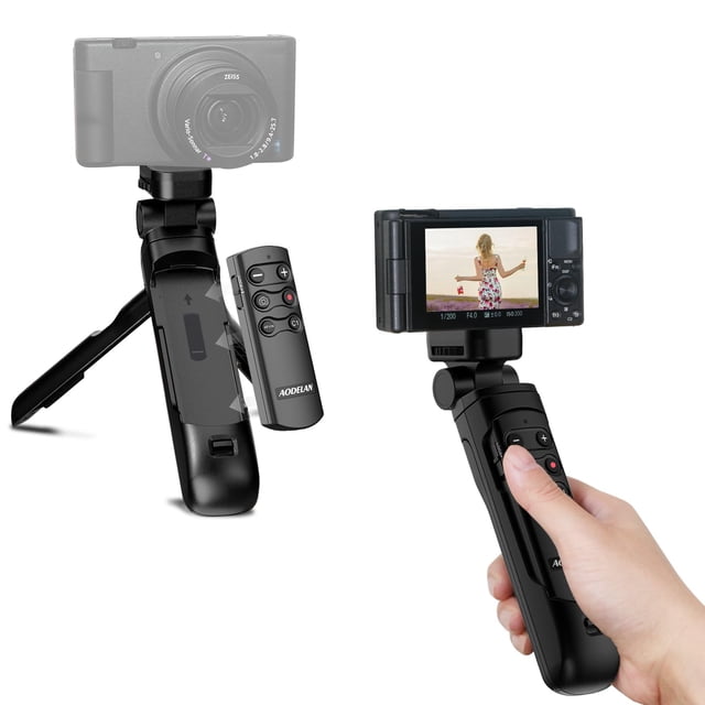 Empuñadura de cámara con control remoto y trípode para Sony