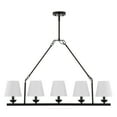 thumbnail image 5 of SAFAVIEH Josphete 5-Light Modern Black Iron Chandelier, 5 of 8