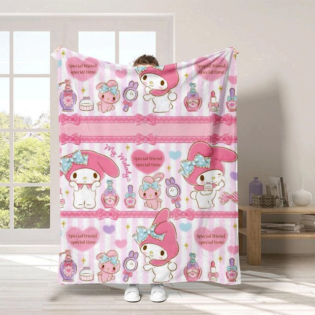 3D Printing, Cartoon Soft Double Flannel Blanket, Super Soft Blanket, Suitable For Living Room, Sofa