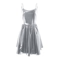 thumbnail image 5 of TTUHYWXI Women's Metallic Glitter Cowl Neck Cami Mini Dress Sexy Club Party Night Bodycon Short Dresses (Silver, XXL), 5 of 6