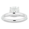 thumbnail image 3 of ESTE ORIGIN 3.75ct Round Cut Lab Grown Diamond Engagement Ring 18K White Gold Ring with Pave Band for Women US 9.5, 3 of 5