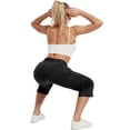 thumbnail image 7 of 2-Pack SPECIAL MAGIC Women's Capri Pants Wide Leg Cotton Yoga Sweatpants with Pockets Casual Lounge Jogger Pants, 7 of 7