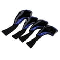 thumbnail image 4 of tredstone 4 Pcs Couvre-Chef de Club de Golf Long Col en Coin Protection en Fer Bleu Noir, 4 of 9