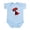 Sky Blue, variant on CafePress - Red Death Infant Bodysuit - Baby Light Bodysuit, Size Newborn - 24 Months