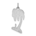 thumbnail image 4 of 925 Sterling Silver Solid Polished Satin Back Palm Tree Charm 25x13mm Wide Pendant Necklace for Women, 4 of 4