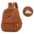 thumbnail image 2 of Stylago School Backpack for Women Medium Corduroy Bookbag College Students Casual Travel Laptop Bag Multiple Pockets Daypack Brown, 2 of 6