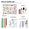thumbnail image 4 of Hirioo Spring Flowers Birds for Paper Reusable Cosmetic Bag Zipper Encouragement Travel Pouch Toiletry Bag for Women Girls, 4 of 7