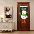 thumbnail image 4 of Merry Christmas Hanging Flag Cartoon Santa Claus and Snowman Garden Flags Decorative Flags for Outdoor Indoor Home Decor (Snowman), 4 of 6