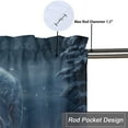 thumbnail image 5 of Winter Forest Wolf Valance Curtain for Kitchen Rustic Pine Tree Mountain Wild Animal Hunting Rod Pocket Valances for Bedroom Living Room Dining Room 54 by 18 in, 1 Panel, 5 of 6