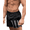 P Black American Flag, variant on Men Bathing Suit Swimwear Square Leg Chubbies Sexy Elastic Board Short