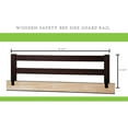 thumbnail image 2 of Wooden Safety Bed Side Guard Rail for Toddler, Kids and Children’s Beds (Ivory Lace), 2 of 6