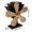 Gold, variant on Thermal Fan for Wood Stove Stove Fan Wood Stove Fan Fireplace Fan Heat-Powered Fan with 5 Blades