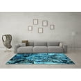 thumbnail image 3 of Ahgly Company Indoor Rectangle Oriental Light Blue Industrial Area Rugs, 5' x 8', 3 of 4