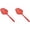 Red*2, variant on Kitchen Gadget Plastic Slotted Skimmer Spoon, Durable Handle Pasta Strainer Scoop for Separating Water from Noodles and Ingredients-Red*2