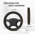 thumbnail image 5 of Elastic Steering Wheel Cover, Bottles Stretch Thickening Car Steering Wheel Cover Women Men, Steering Wheel Protector Universal 15 in, 5 of 7