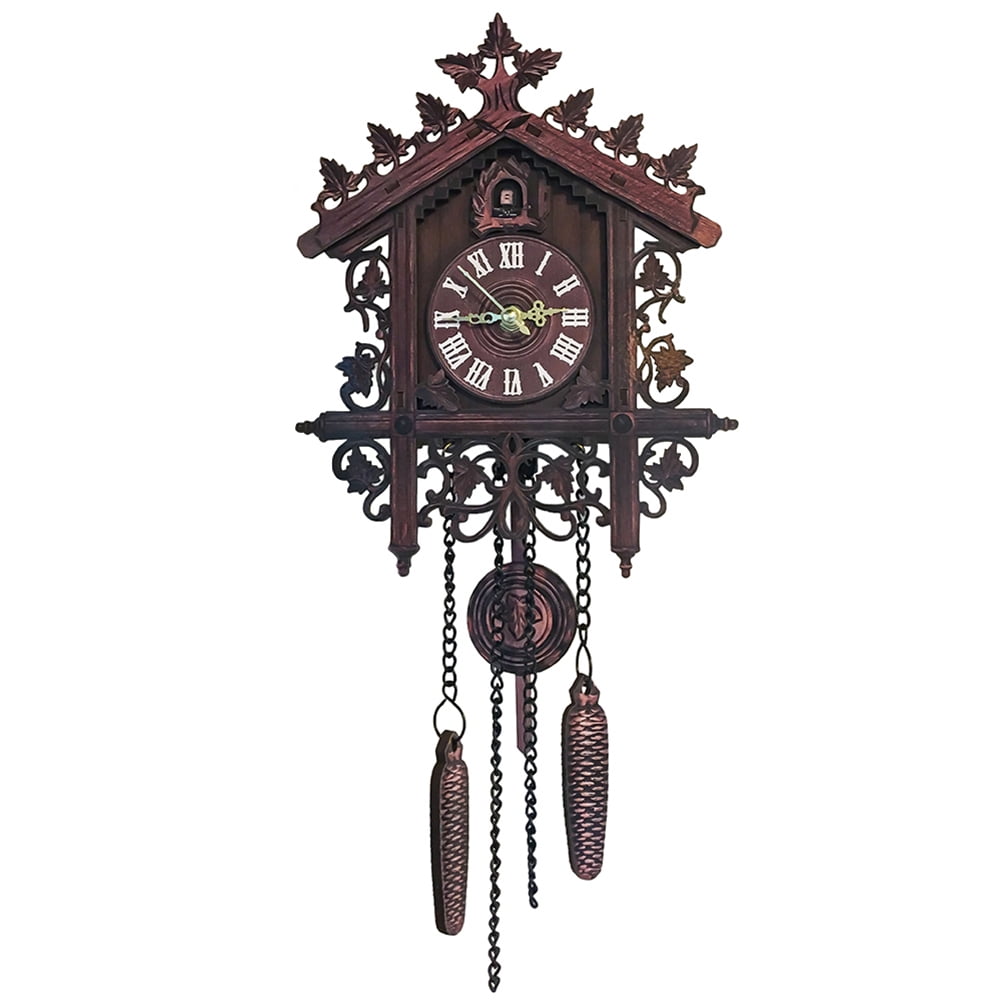 Details about   Europea Vintages Wooden Cuckoo Clock Forest Quartz Wall Alarm Room Swing D1W4 