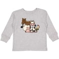 thumbnail image 3 of Inktastic Cute Horse, Sheep, Cow, Pig, and Rooster Farm Animals Boys or Girls Long Sleeve Toddler T-Shirt, 3 of 5
