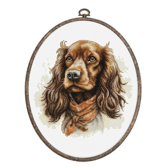The Cocker Spaniel BC223L Counted Cross-Stitch Kit