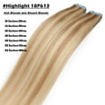 thumbnail image 4 of Benehair Tape In 100% Real Remy Human Hair Extensions Seamless Skin Weft Thick Glue Straight Women Highlight Blonde 10-20pcs 20inch CLEARANCE, 4 of 13