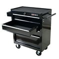 thumbnail image 3 of Rolling Tool Chest, 4 Drawer Tool Box with Wheels, Heavy Duty Industrial Service Cart Storage Organizer with Locking System, Rolling Tool Box Organizer Tool Case for Garage, Repair Shop-BLACK, 3 of 13