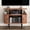 Record Player Stand (WALNUT), variant on TV Stand, 47" Modern TV Console Table with Storage Compartment and Sliding Door, Gaming Entertainment Center with Cabinet for Living Room, Bedroom, Office (Natural Wood Color)