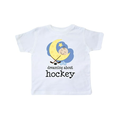 

Inktastic Dreaming About Hockey Gift Toddler Boy or Toddler Girl T-Shirt