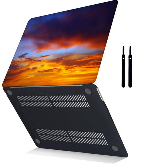 Only for MacBook Air 13.6 inchs m2 Case 2022.0 Released Model A2681 m2, Plastic Hard Shell Case Cover Cable Tie, Colorful B 0429