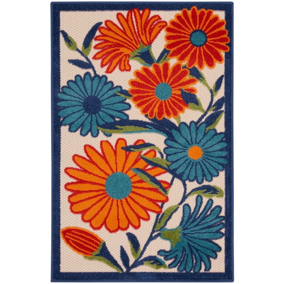 Nourison Aloha 2' x 3' Multicolor Outdoor Rug