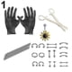 thumbnail image 1 of Kit de herramientas para perforación corporal profesional, juego de agujas de acero inoxidable para oreja, nariz, ombligo y pezón, 1 of 4