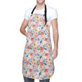 thumbnail image 3 of Goofa Floral Ditsy Printed Waterproof Apron 33" Chef Aprons for Men Heavy Duty Chemical Work Apron Adjustable Bib Apron, 3 of 9