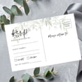 thumbnail image 2 of Koyal Wholesale 56-Pk RSVP Postcards for Wedding Greenery Leaves Cardstock Response Reply Cards, "4 x 6", 2 of 5