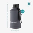 thumbnail image 6 of Navaris Reusable 74 oz Stainless Steel Water Bottle with Handle, 6 of 6