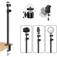 thumbnail image 1 of Desk Camera Mount Stand,Table Clamp Mount, Light Stand,Webcam Desk Mount, 360° Rotatable Ball Head,15-27 Inch Adjustable Mount,1/4\u201c Screw Tip for DSLR Camera, Ring Light, Video Light, 1 of 1