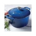 thumbnail image 2 of Martha Stewart Gatwick 7 QT Enameled Cast Iron Dutch Oven - Navy W/ Gold Knob, 2 of 4