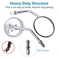 thumbnail image 2 of Espejos de moto BISHERDER 3 Round para Harley Road King, 2 of 7